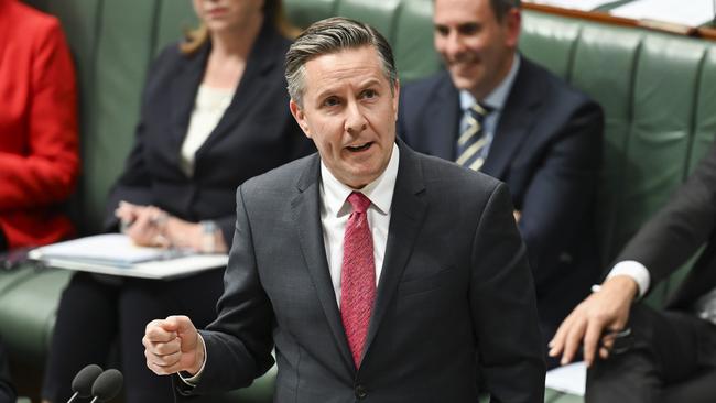 CANBERRA, Australia, NewsWire Photos. May 16, 2024: Minister for Health and Aged Care Mark Butler during Question Time at Parliament House in Canberra. Picture: NCA NewsWire / Martin Ollman