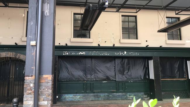 The much-loved Irish remains boarded up after closing in March.