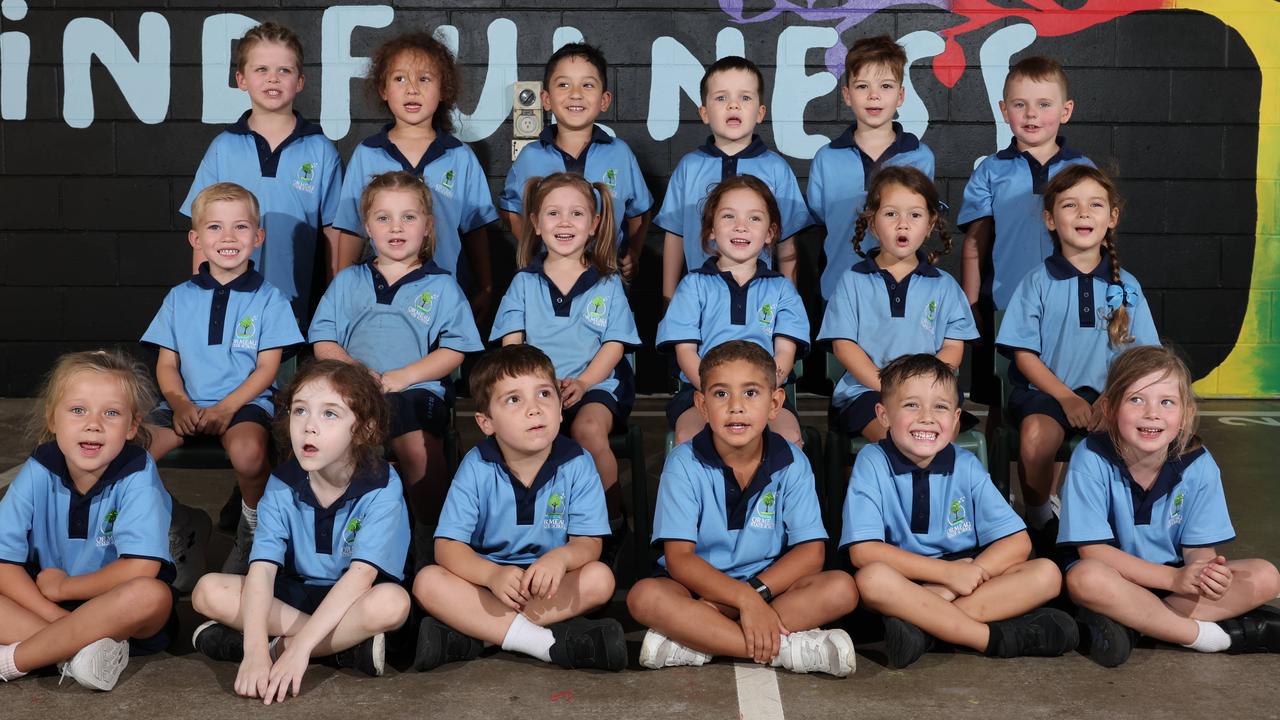 My First Year: Ormeau State School Prep C. Back row: Finley, Rise, Jesse-James, Oliver, Flynn, Jake. Middle row: Carter, Stella, Taylor, Leilani, Aurora, Willow. Front row: Ella, Khye, Thomas, Gerald, Luca, Zoey. Picture Glenn Hampson