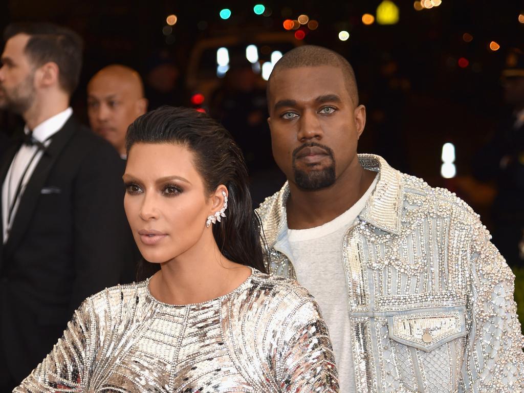 Who could forget Kanye West’s blue contacts in 2016? Picture: Getty Images