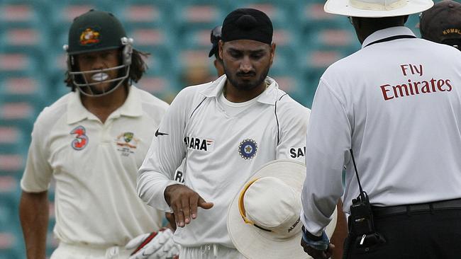 Andrew Symonds was allegedly called a “monkey” by Harbhajan Singh at the SCG in 2008.