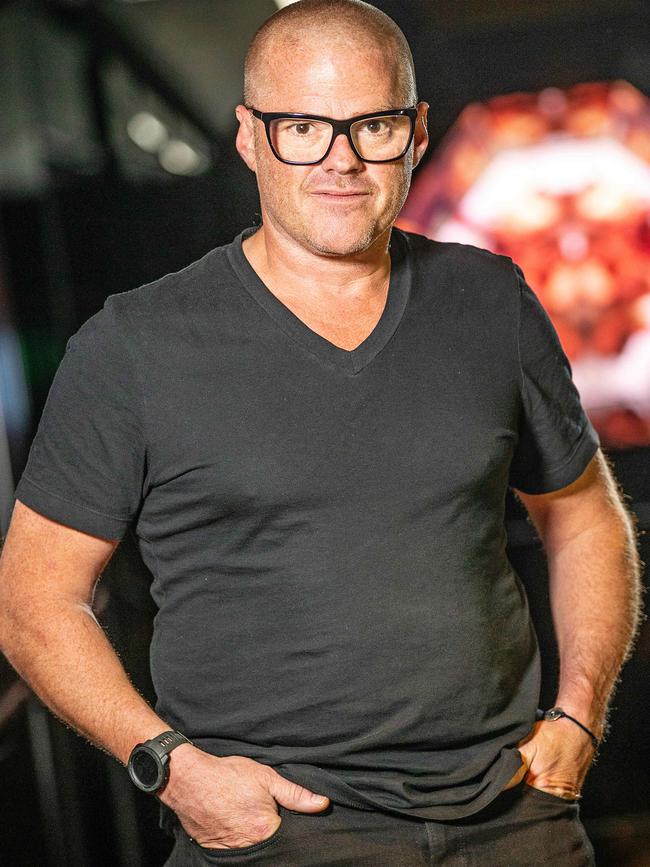 Chef Heston Blumenthal pictured at Dinner By Heston at Crown Casino. Picture: Mark Stewart