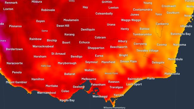 Ongoing heatwave and thunderstorms in Victoria and South Australia.