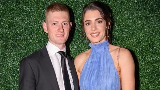 Queensland jockey couple Kyle Wilson-Taylor and Angela Jones. Picture: Supplied.