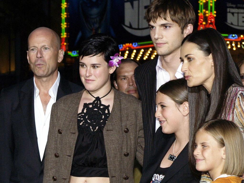 Everything changed when Rumer Willis (second from left) came to Hollywood at age 15. Picture: AP Photo/Chris Weeks.