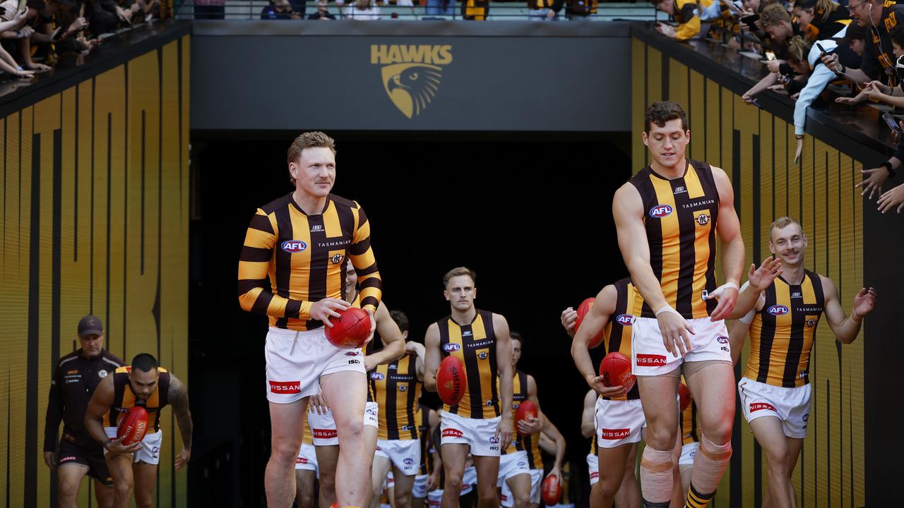 Hawthorn take on the Brisbane Lions at the MCG on Saturday. Picture: Michael Klein