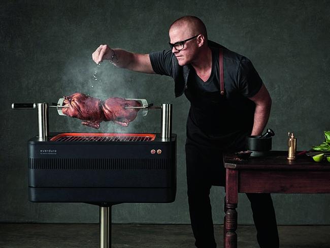 TWAM-20170812   EMBARGO FOR TWAM 12 AUG 2017NO RE-USE WITHOUT PERMISSIONHeston Blumenthal advertises Everdure Charcoal Fusion BBQ Pic : supplied