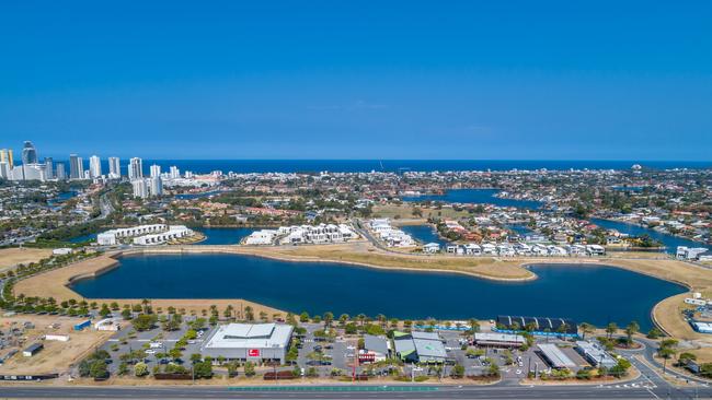 Sunland Group’s commercial precinct at The Lakes. Photo: Supplied