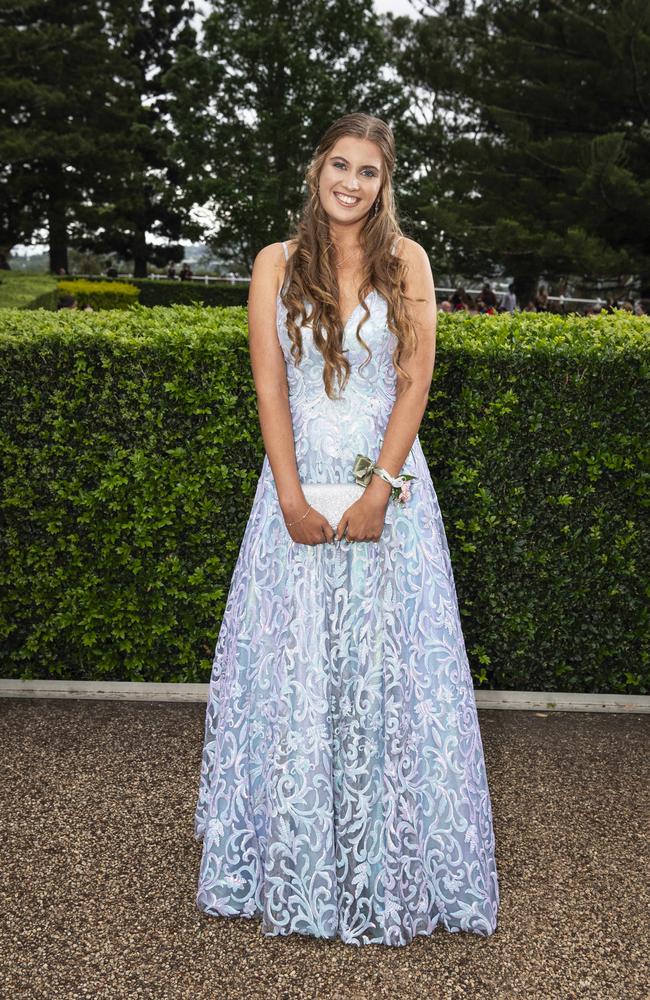 Mikaela Mayers at Centenary Heights State High School formal at Picnic Point, Friday, November 15, 2024. Picture: Kevin Farmer