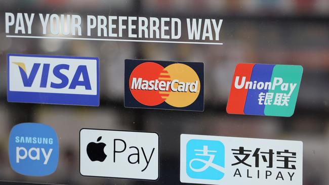 Google Pay, Apple Pay, and similar digital wallet payments are not currently regulated by the RBA in the same way credit card and EFTPOS payments are. Picture: NCA NewsWire / David Mariuz