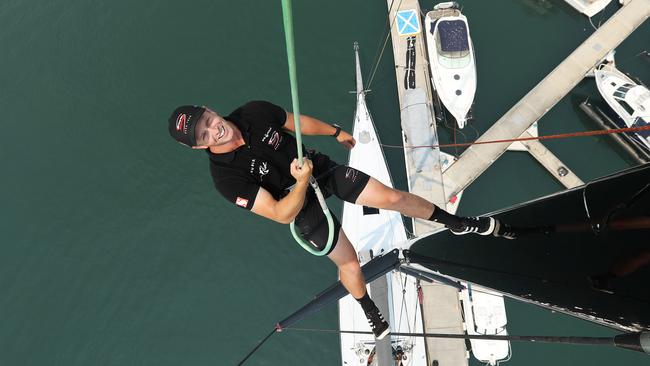 Ben ‘Nipper’ Piggott has spent the past three years sailing the globe aboard the supermaxi SHK Scallywag. Picture: John Feder