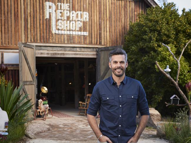 Dean Ipaviz host of Foxtel's new show The Repair Shop. Picture: Foxtel