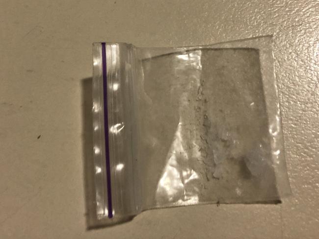 Crystal meth located in a woman's handbag by Corrective Services officers.