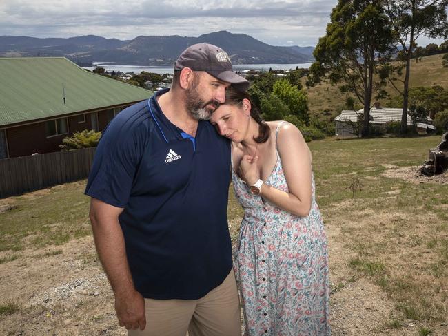 Nathan Meyers and Jayne Dillon estimate the Hotondo collapse has cost them $200,000. Picture: Chris Kidd