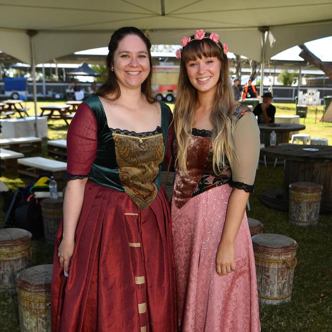 Townsville Medieval and Fantasy Festival 2024 at Cluden. Sarah Crawford and Kate Hamill. Picture: Evan Morgan