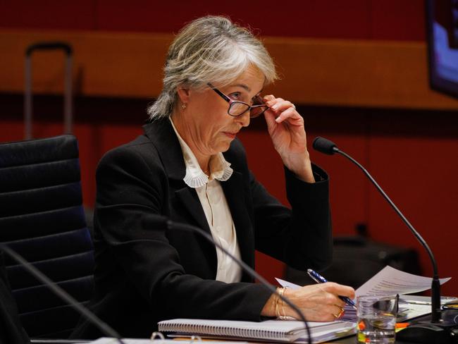 SYDNEY, AUSTRALIA - NewsWire Photos, September 4, 2024. Sally Dowling SC answers a question during NSW Senate Estimates. Parliament of NSW. Picture: NewsWire / Max Mason-Hubers