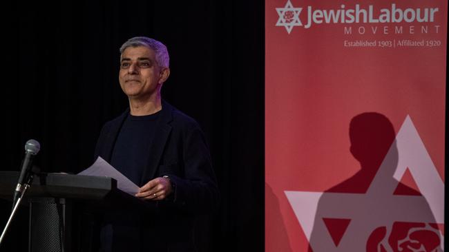 ‘Anti-Semitism will not be tolerated in our city,’ says London mayor Sadiq Khan. Picture: Getty Images