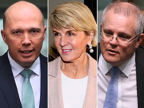 Malcolm Turnbull, Peter Dutton, Julie Bishop and Scott Morrison.