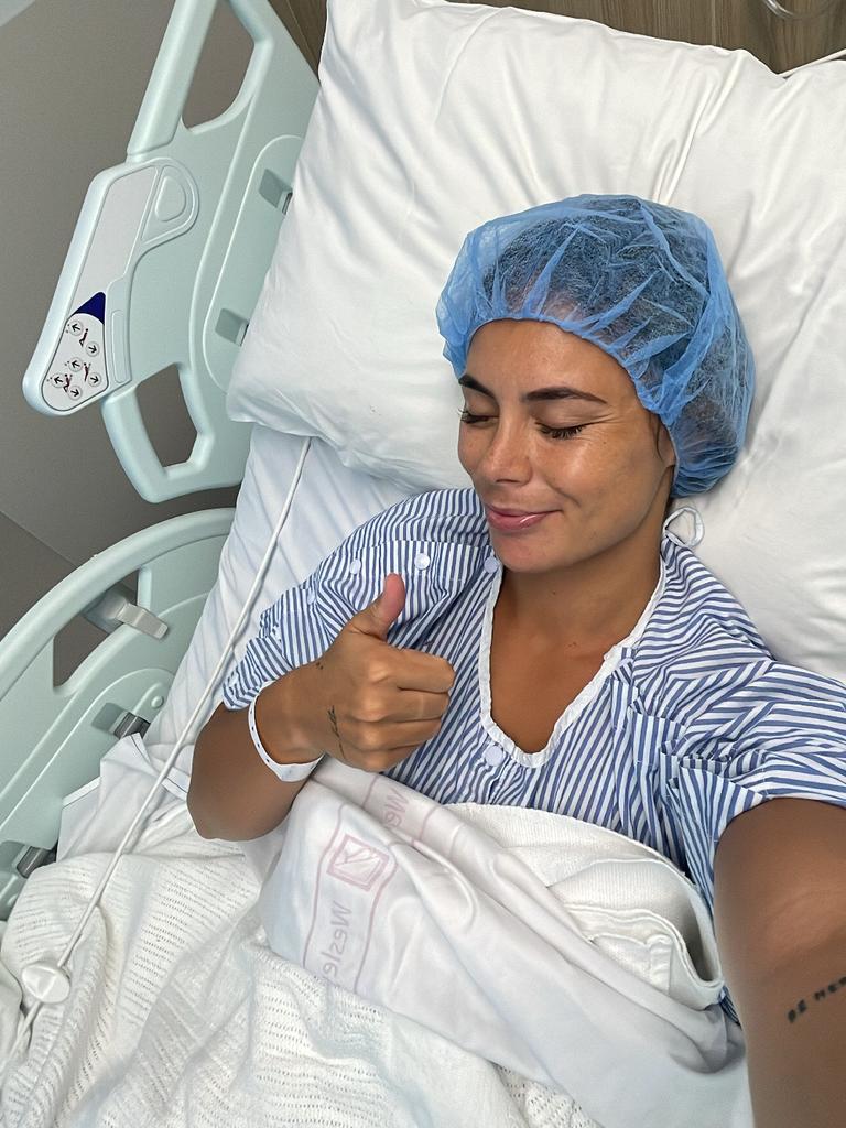 Titans half Taliah Fuimaono after ankle surgery.