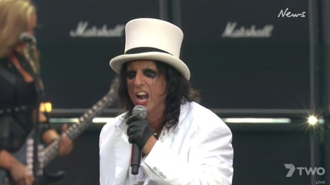 Alice Cooper and more perform at Fire Fight Australia