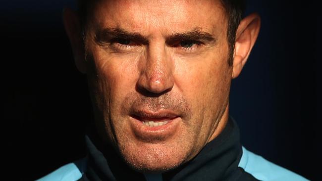 SYDNEY, AUSTRALIA - JUNE 03: Blues coach Brad Fittler looks on during a New South Wales Blues State of Origin training session at NSWRL Centre of Excellence Field on June 03, 2019 in Sydney, Australia. (Photo by Mark Metcalfe/Getty Images)