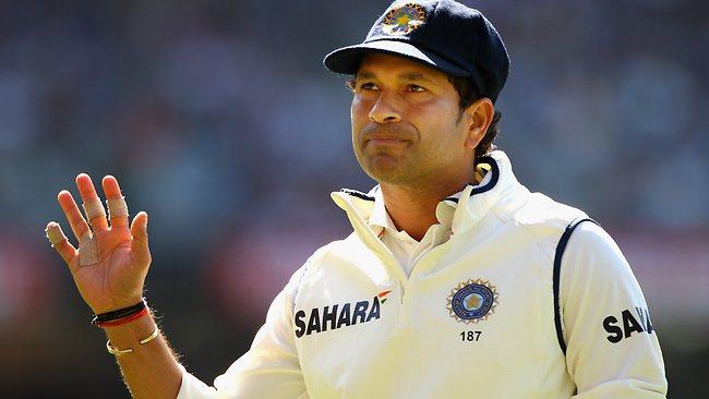 Indian batting maestro Sachin Tendulkar acknowledges the crowd at the MCG in his last tour of Australia in 2011-12