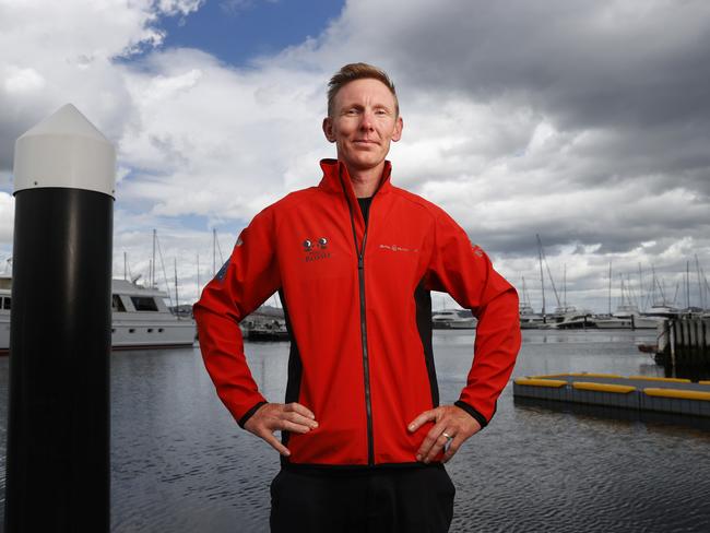 Sailor Luke Watkins was thrown overboard from yacht Porco Rosso during the 2024 Sydney to Hobart yacht race. Picture: Nikki Davis-Jones