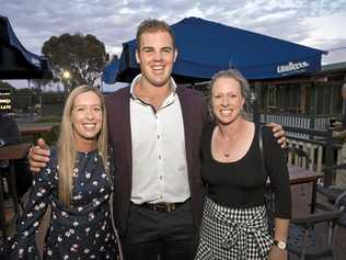 AUSTRALIAN STARS: Special guests (from left) Karen Robertson, Matthew Denny and Gemma Etheridge at the Darling Downs School Sport 40th anniversary dinner at Urban Grounds Cafe. All three represented the Darling Downs in school sport before going on to represent Australia at the Olympic level. Picture: Kevin Farmer