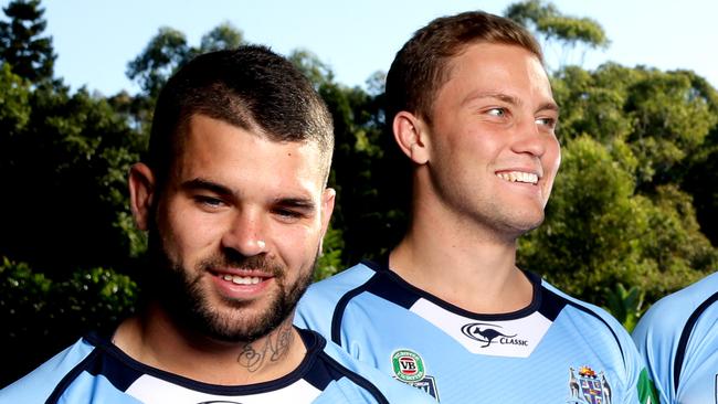 Adam Reynolds and Matt Moylan during NSW camp.