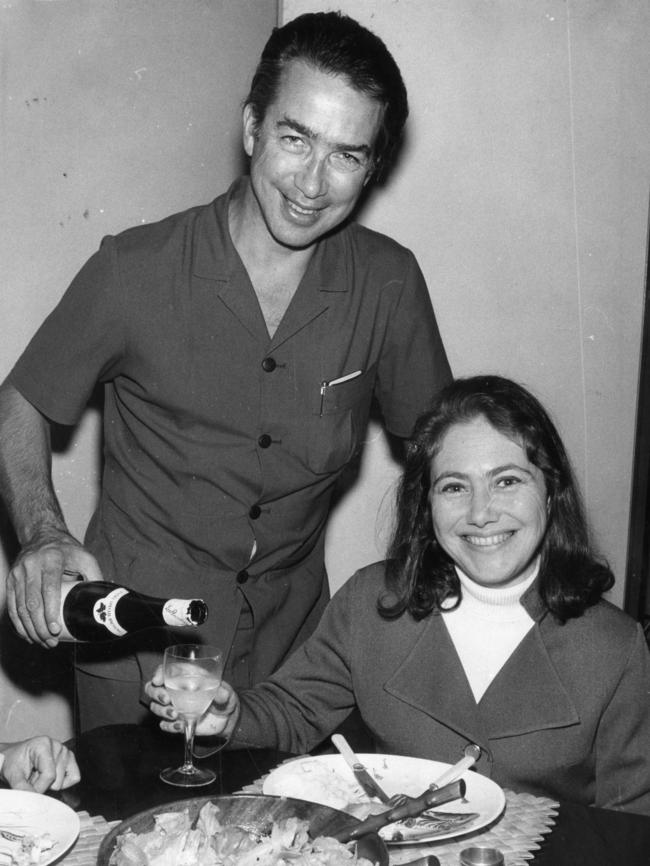 Dunstan with first wife Gretel in 1971.