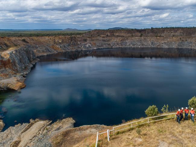 07 August 2019 Kidston, Qld - Genex Power's Kidston Pump Storage Hydro Project.  Senator Matt Canavan and Genex Power executives visit the site of the proposed project. Cameron Laird/The Australian