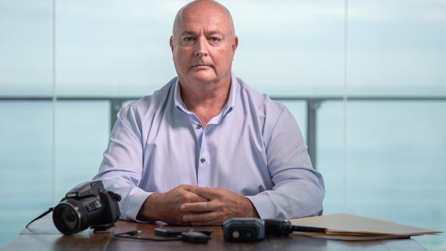 Private eye David King has built a career catching cheaters. In his world, infidelity is a booming business and there is no busier day than Valentine’s Day. Picture: Brad Fleet/ News Corp Australia