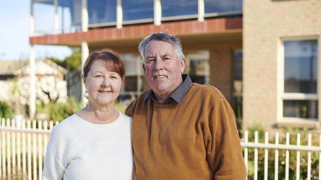 Yvonne and Leigh Wilson are being featured in the Medibank Home Program campaign after Yvonne started dialysis at home treatments. Picture: Supplied