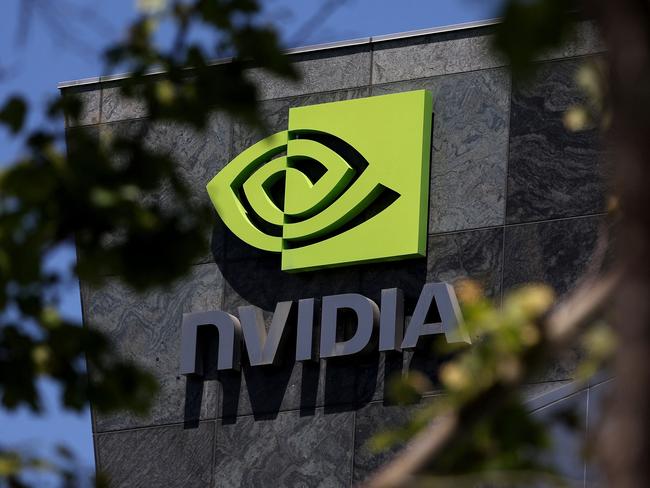 (FILES) (FILES) The Nvidia headquarters on May 21, 2024 in Santa Clara, California. The torrid rally in Nvidia and other artificial intelligence-linked equities took a pause June 20, 2024, leaving the tech-centered Nasdaq lower following seven straight records. Both the Nasdaq and the S&P 500 retreated from records, while the Dow pushed higher following an up session on European bourses. (Photo by JUSTIN SULLIVAN / GETTY IMAGES NORTH AMERICA / AFP)