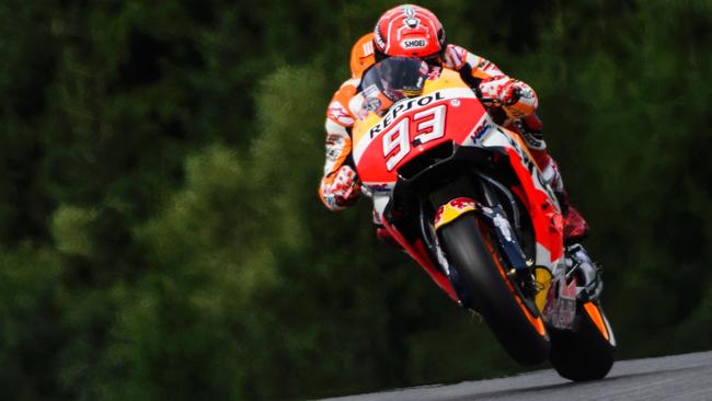 Marc Marquez is on a hot streak in qualifying, taking pole for three races in a row.