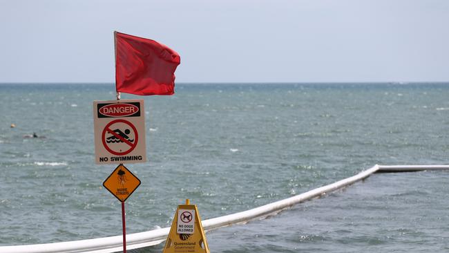 Beaches have been closed to swimmers after six reported Irukandji jellyfish stings. Picture: BRENDAN RADKE.