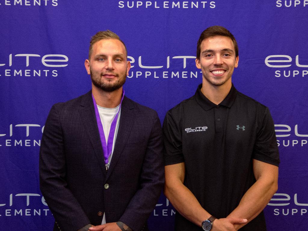 Domenic Giampaolo (l and Miki Giampaolo of Elite Supplements. Picture: Supplied