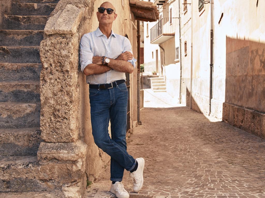 Stanley Tucci is back singing the praises of Italian cuisine in Tucci in Italy. Picture: Matt Holyoak/National Geographic via AP