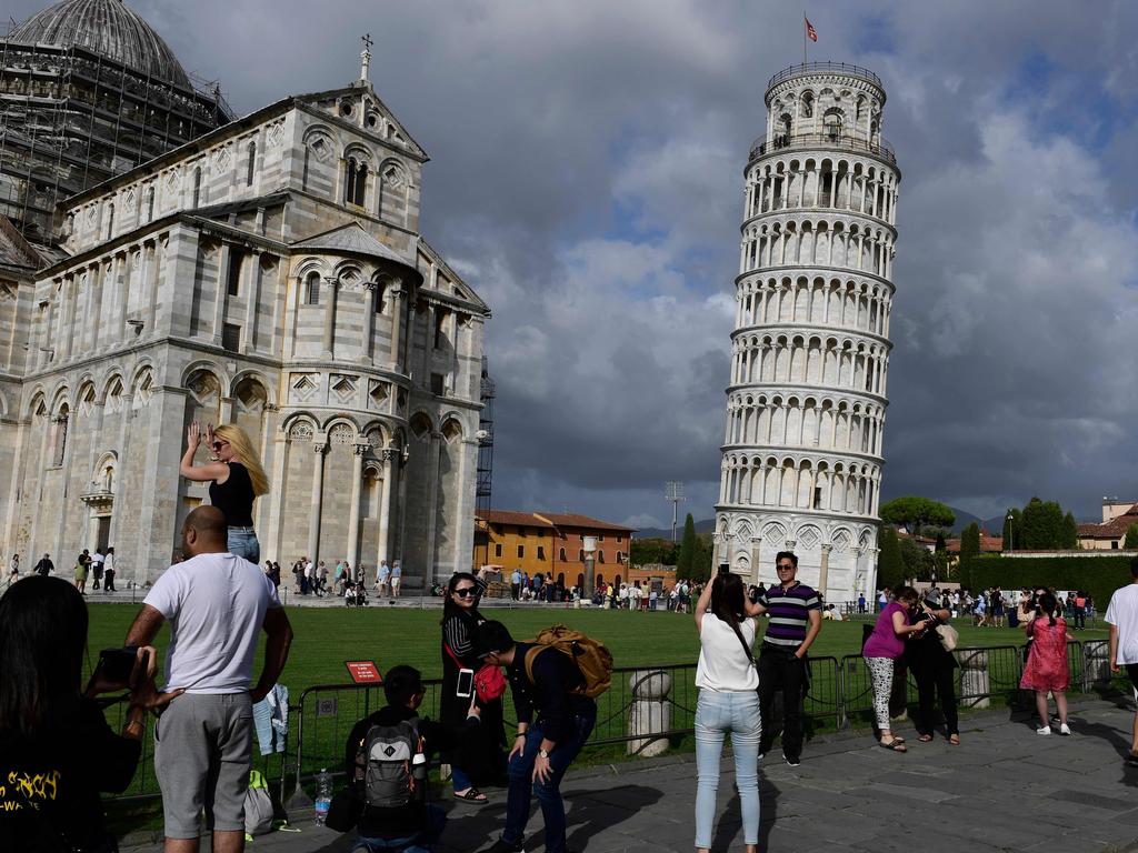 Leaning Tower Of Pisa In Italy Tourist Attraction Straightens Up Au — Australias 5105