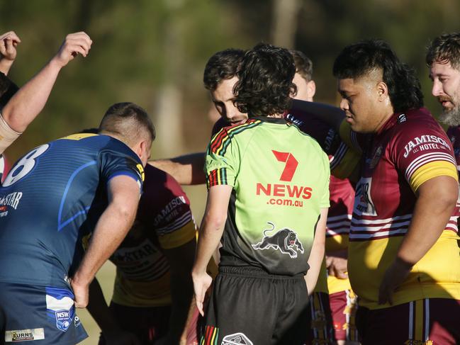 Scrum it down boys. Picture Warren Gannon Photography