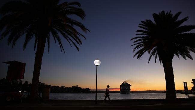 An early-riser out on the harbour this morning. Picture: John Grainger