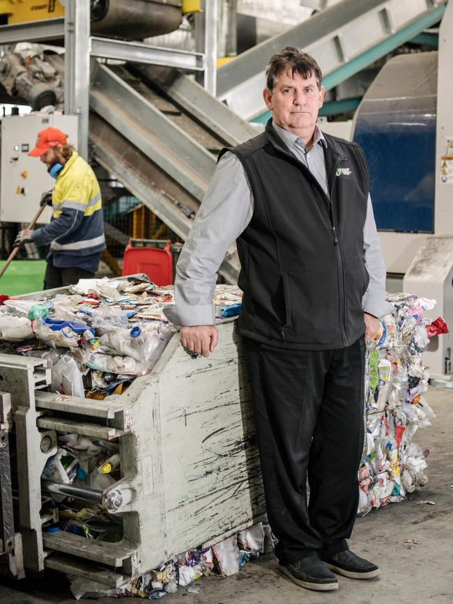 Recycling Plastics Australia general manager Stephen Scherer. Picture: Morgan Sette