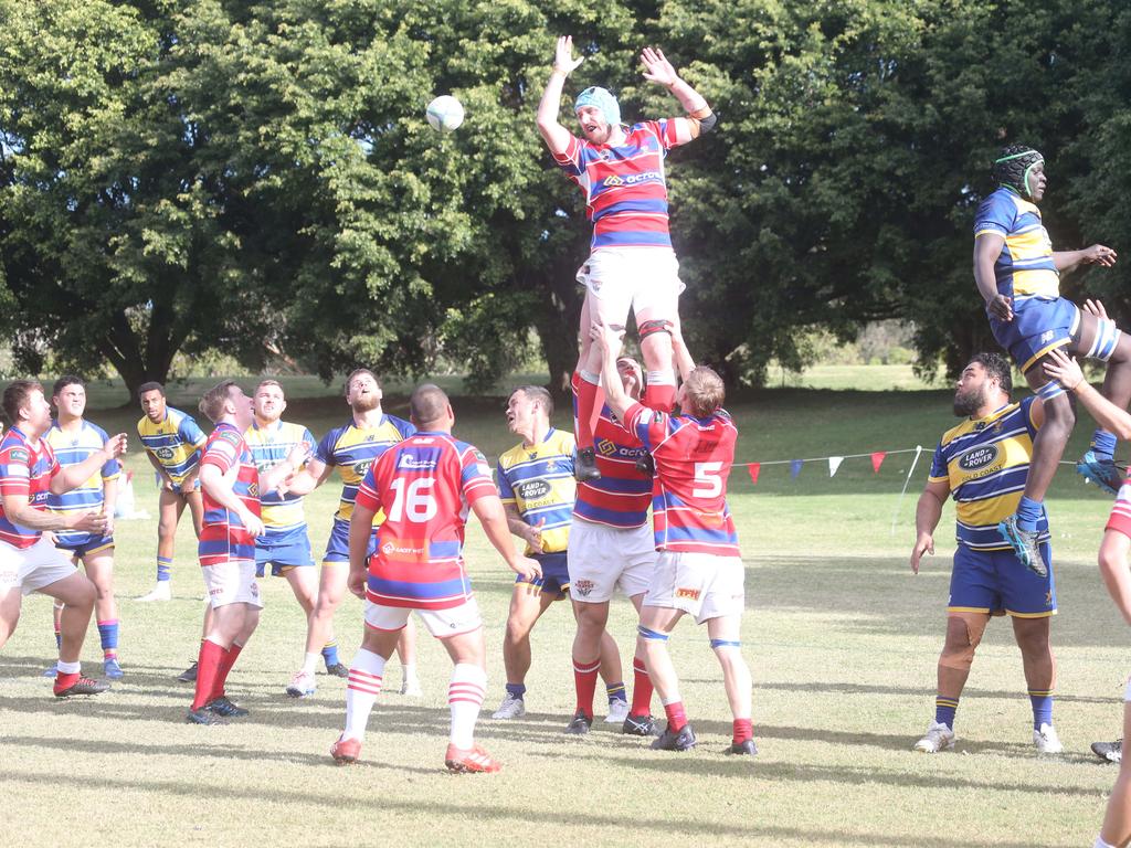 GCDRU round 13 seniors - 2nd grade. Bond Pirates vs. GC Eagles. 14 July 2024 Miami Picture by Richard Gosling