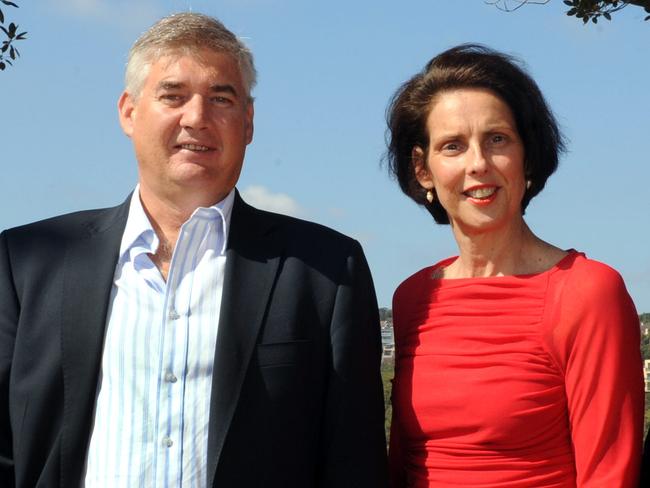 Roy Bendall with former deputy mayor Carolyn Corrigan.