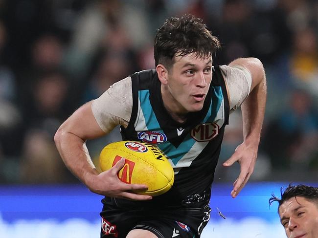 Zak Butters will contest a fine from the weekend. Picture: James Elsby/AFL Photos via Getty Images.