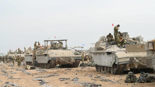 Image released by the Israel Defense Forces (IDF) on Oct 29, 2023 shows its ground operation in the Gaza Strip. More than 7,000 people, including women and children, have been killed in Gaza, according to Palestinian health officials. Picture: IDF handout via EYEPRESS