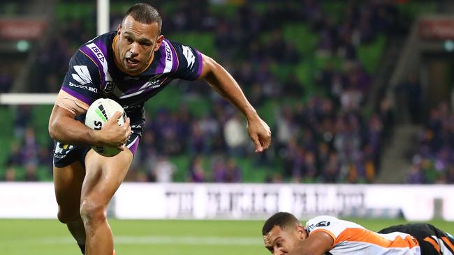 Will Chambers last minute try won it for Melbourne. Picture: Scott Barbour/Getty Images