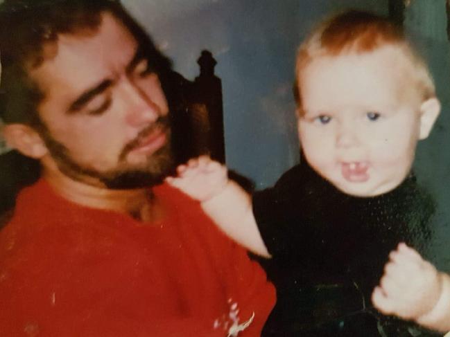 Steven Best with his son Luke. Picture: Supplied