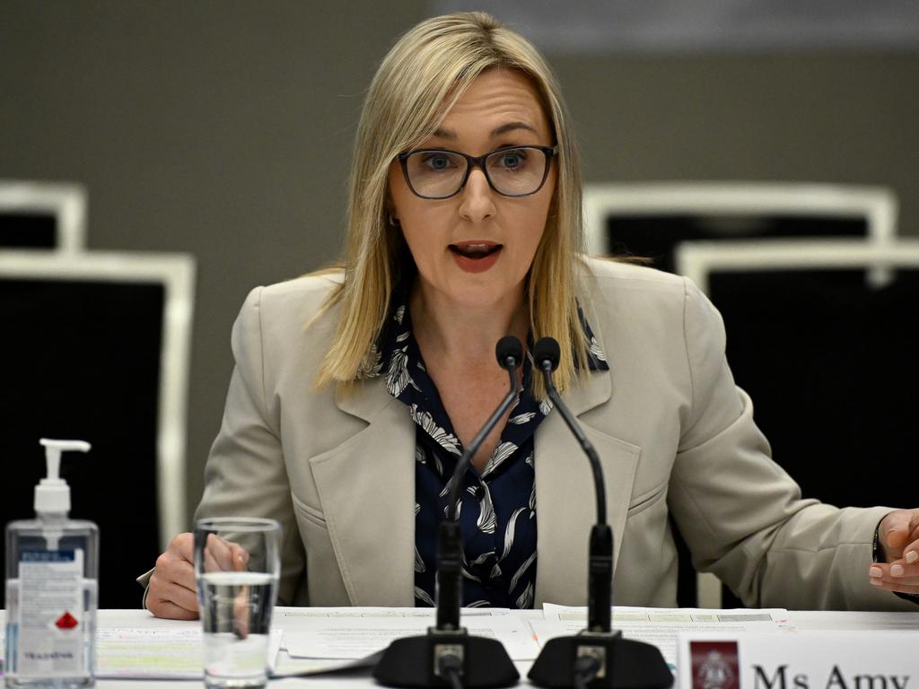 Investment NSW chief executive Amy Brown gave evidence on Wednesday. Picture: AAP Image / Dan Himbrechts