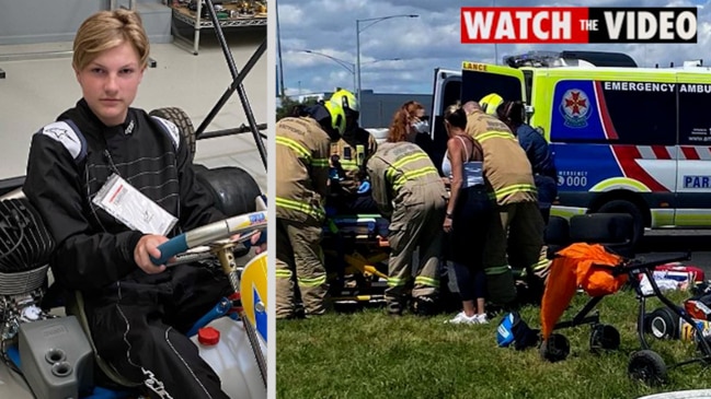 Nathan Buckley’s son seriously injured in horror karting crash